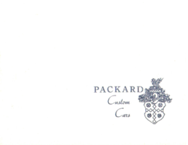 1934 Packard Custom Cars Booklet