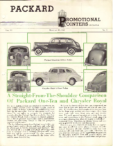 1940 Packard Chrysler Comparison Folder