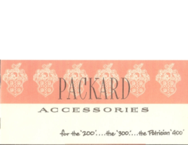 1951 Packard Accessories Booklet