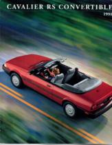 1991 Chevrolet Cavalier RS Convertible Foldout