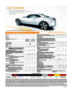 2010 Chevrolet Camaro Spec Sheet