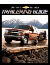 2002 Chevrolet Trailering Guide