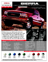 2002 GMC Sierra Spec Sheet