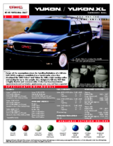 2002 GMC Yukon Spec Sheet