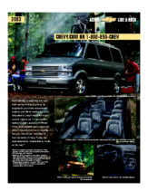 2003 Chevrolet Astro Spec Sheet