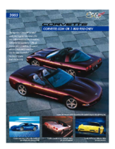 2003 Chevrolet Corvette Spec Sheet