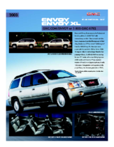 2003 GMC Envoy Spec Sheet