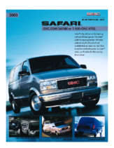 2003 GMC Safari Spec Sheet