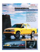 2003 GMC Sonoma Spec Sheet