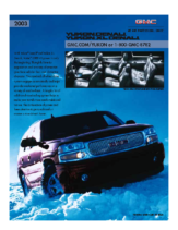 2003 GMC Yukon Denali Spec Sheet