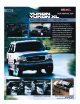 2003 GMC Yukon Spec Sheet