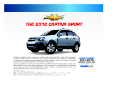 2012 Chevrolet Captiva Spec Sheet