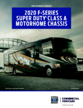 2020 Ford F-Series Super Duty Class A Motorhome Chassis
