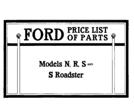 1907 Ford Parts List 2