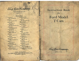 1911 Ford Model T Instruction Book