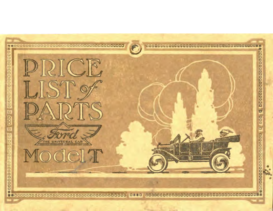 1914 Ford Model T Parts List (Oct)