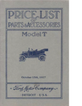 1917 Ford Parts List (Oct)