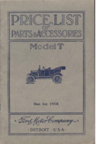 1918 Ford Parts List (Dec)