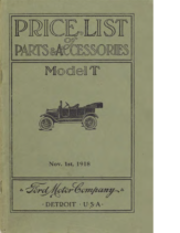 1918 Ford Parts List (Nov)