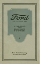 1919 Ford Starting & Lighting System V2