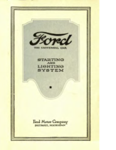 1919 Ford Starting & Lighting System