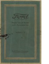 1920 Ford Parts List (May)
