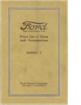 1921 Ford Parts List (Jul)