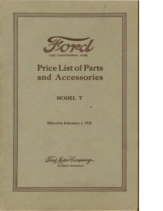 1922 Ford Parts List (Feb)