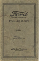 1922 Ford Parts List (Oct)