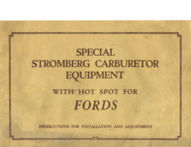 1922 Stromberg Carburetor For Ford