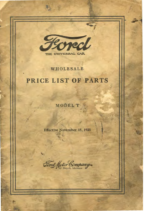1923 Ford Wholesale Parts List (Nov)