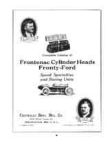 1923 Frontenac Catalog For Ford