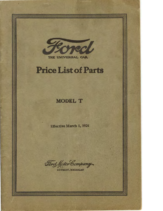 1924 Ford Parts List (Mar)