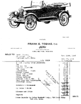 1926 Ford Invoice