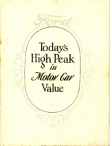 1927 Ford Motor Car Value