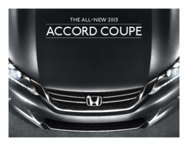 2013 Honda Accord Coupe Fact Sheet