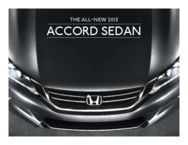 2013 Honda Accord Sedan Fact Sheet