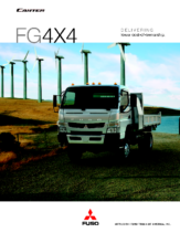 2012 Mitsubishi Fuso Canter FG4X4 Spec Sheet