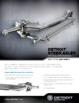 2017 Western Star Detroit Steer Axle Spec Sheet