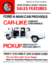 1968 Ford Crew Cab Sales Features