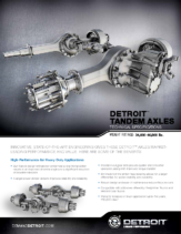 2017 Western Star Detroit Tandem Axle Spec Sheet