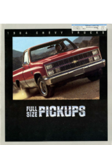 1984 Chevrolet Full Size Pickups