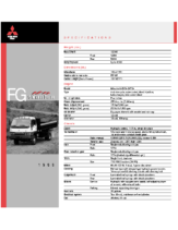1999 Mitsubishi Fuso FG 4-Wheel Specs
