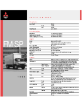 1999 Mitsubishi Fuso FM SP Specs