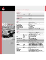 2000 Mitsubishi Fuso FG 4-Wheel Specs