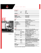 2001 Mitsubishi Fuso FE Specs