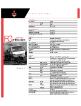 2001 Mitsubishi Fuso FG 4-Wheel Specs