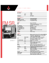 2001 Mitsubishi Fuso FM SR Specs