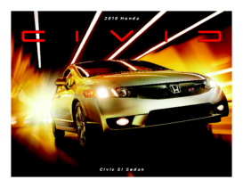 2010 Honda Civic SI Sedan Fact Sheet