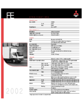 2002 Mitsubishi Fuso FE Specs